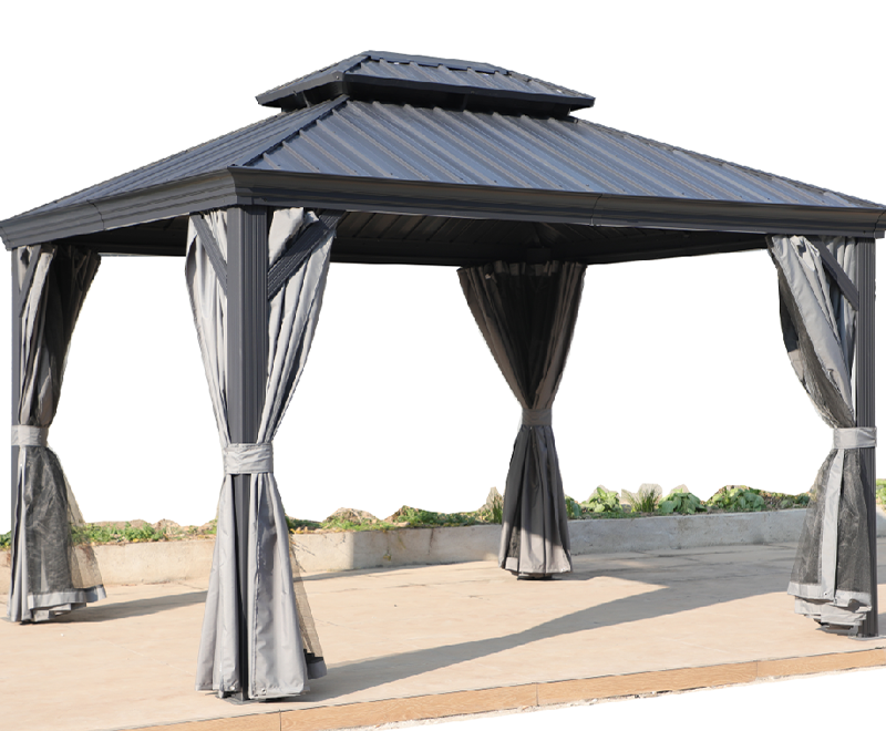 10x12ft Metal roof gazebo